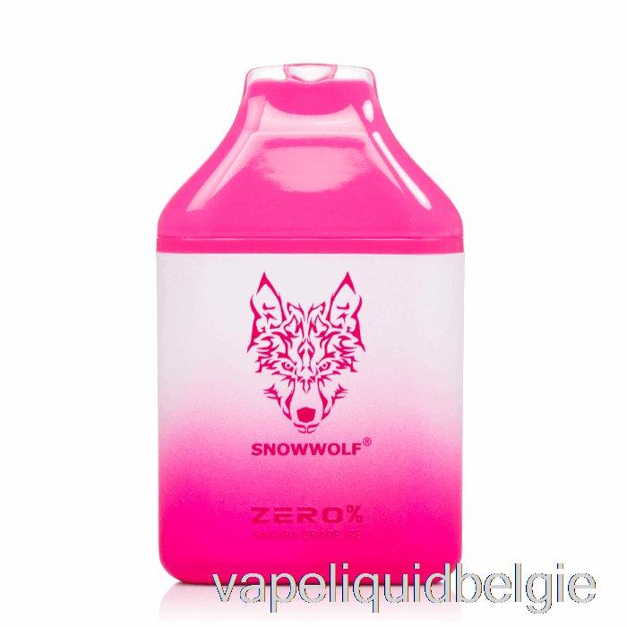 Vape Vloeibare Sneeuwwolf Nul 5500 0% Nicotinevrij Wegwerp Sakura Druivenijs